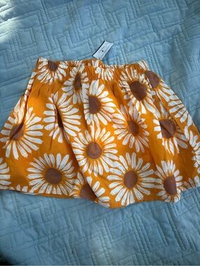 Carter's Orange Sunflower Print Skirt